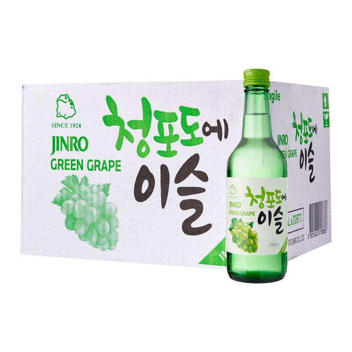 Jinro Green Grape Korean Soju - 20 x 360ml bottle