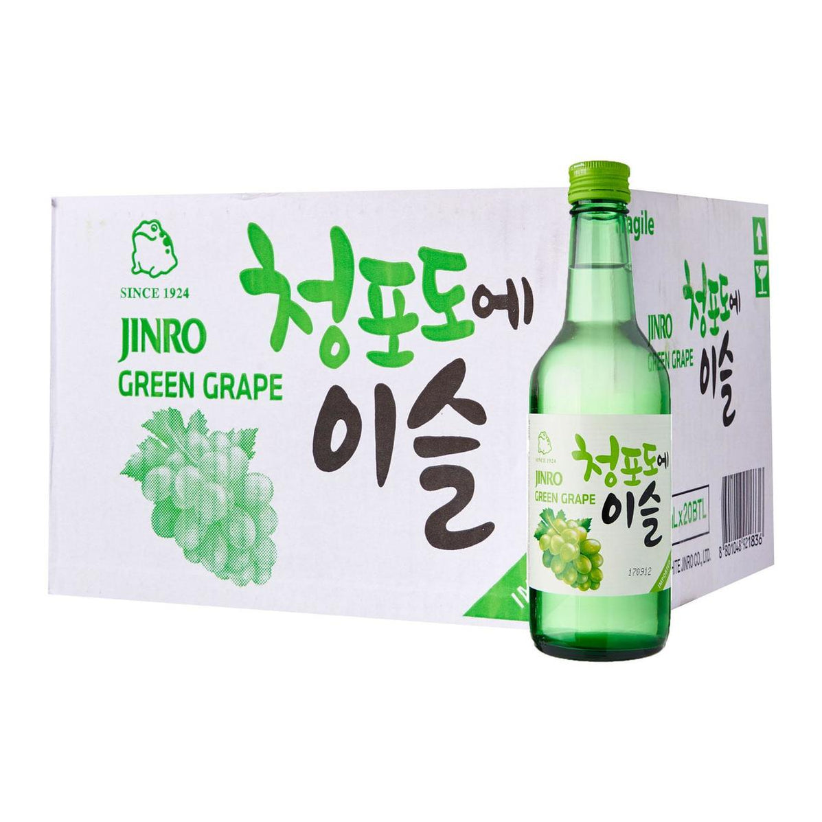 Jinro Green Grape Korean Soju 20 x 360ml bottle — The Liquor Shop Singapore