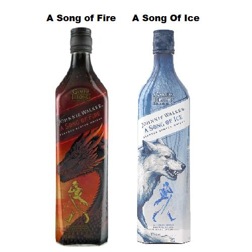 Johnnie Walker A Song Of Fire 1L + A Song of Ice 1L
