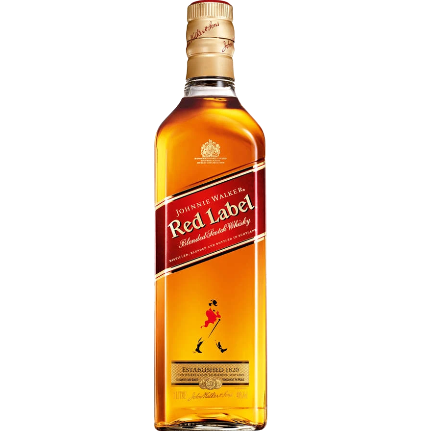 Johnnie Walker Red Label Blended Scotch Whisky 1L (No Box) — The