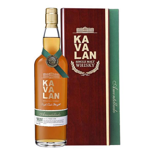 (Clearance) Kavalan Solist Amontillado ABV 57.1% 75cl with Gift Box (Please note that the box is not in good condition due to the bottle being an older vintage; the paint has peeled off. However, the bottle itself is in very good condition.)