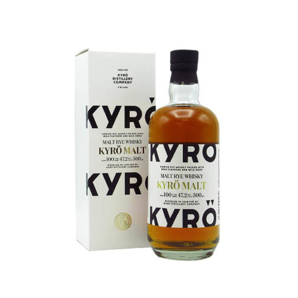 The Rye ABV — Singapore Shop 47.2% 50cl Gift Kyro Liquor Box Malt Whisky With