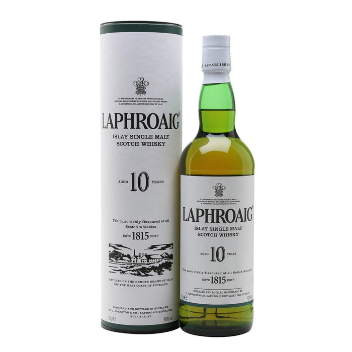 Laphroaig 10 Year Old Islay Single Malt Scotch Whisky ABV 43% 750ml with Gift Box