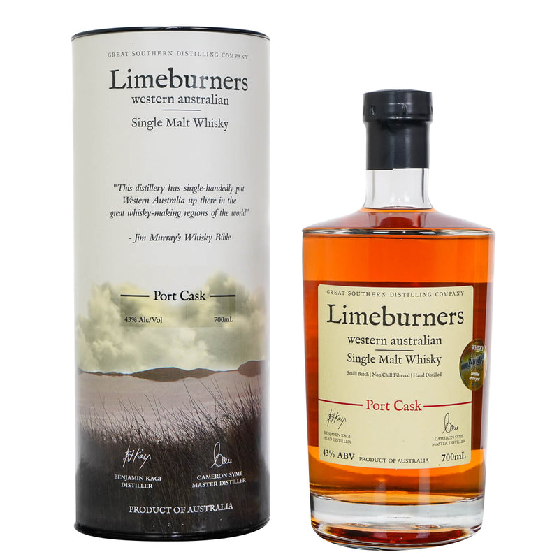 Limeburners Single Malt Whisky Port Cask 70cl
