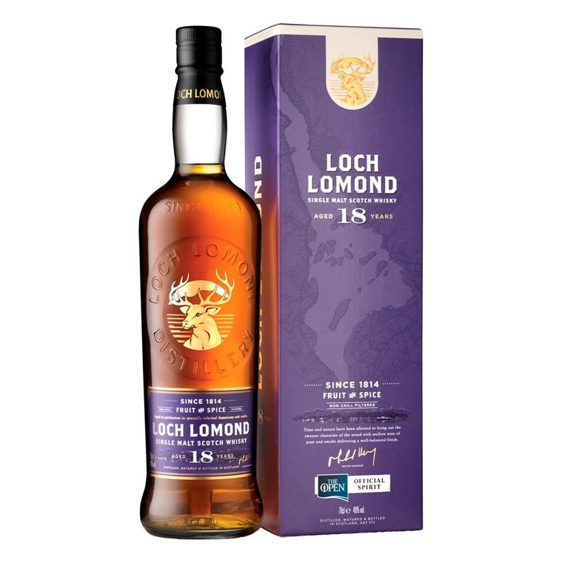 Loch Lomond 18 Year Old Single Malt Scotch Whisky ABV 46% 700ml with Gift Box