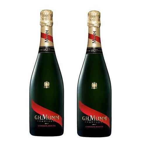 (Bundle of 2 bottles) GH Mumms Cordon Rouge ABV 12% 75cl