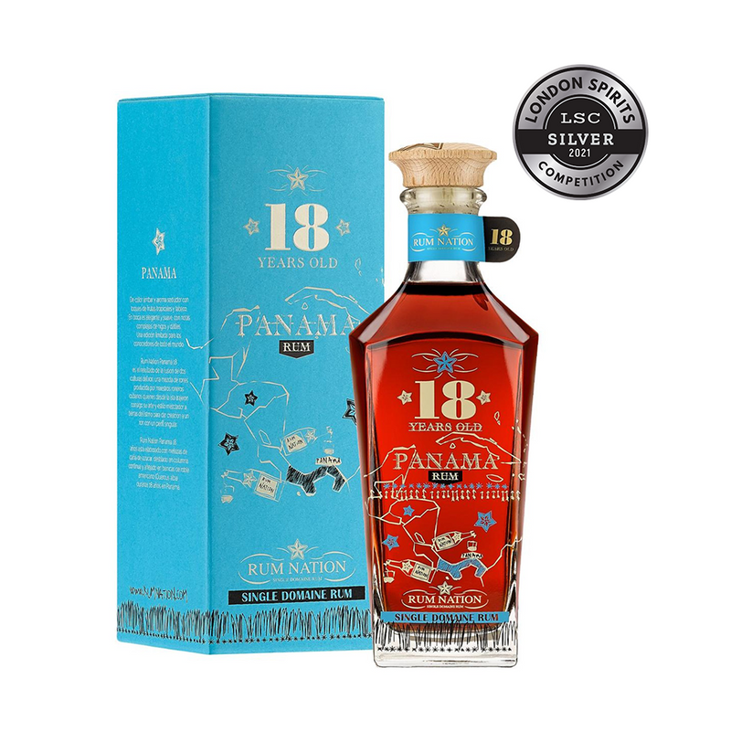 Rum Nation Panama 18 Year Old Decanter ABV 40% 70cl with Gift Box