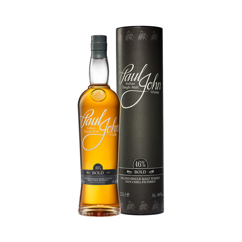 (SG61 Sale - 10% off at Check Out) Paul John Bold Non-Chilled Filtered Indian Single Malt Whisky ABV 46% 700ml with Gift Box