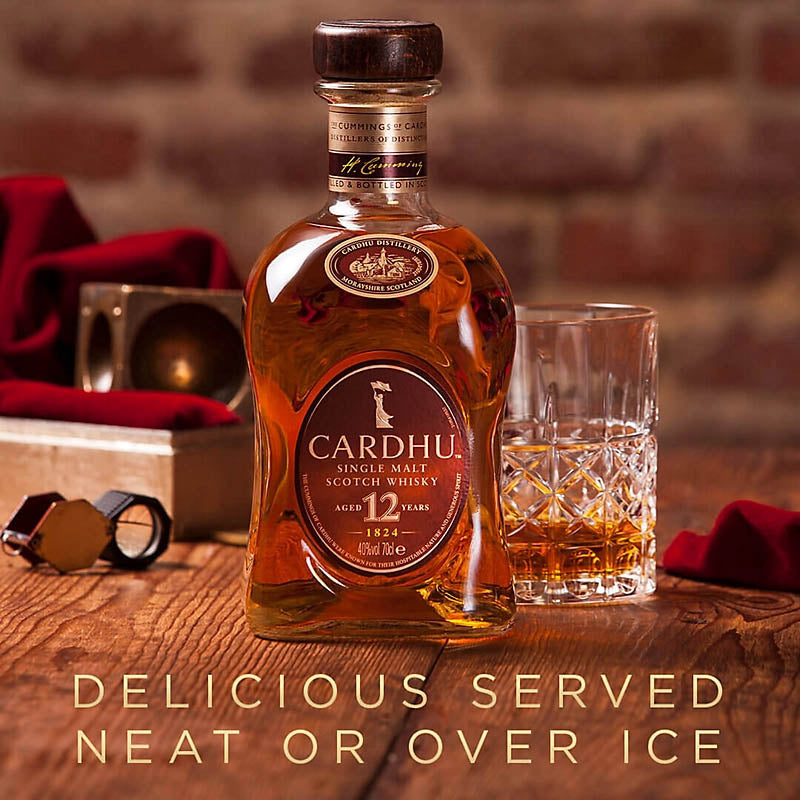 Cardhu 12 Year Old Speyside Single Malt Scotch Whisky ABV 40% 70cl with Gift Box