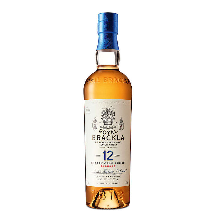 Royal Brackla 12 Year Old Oloroso Sherry Cask Finish Highland Single Malt Scotch Whisky ABV 40% 70cl