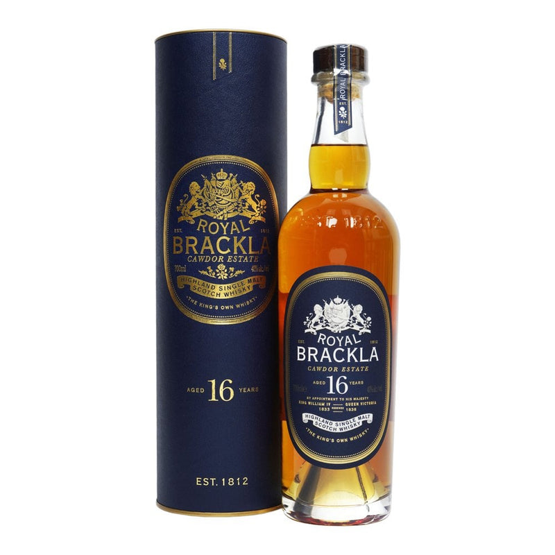 Royal Brackla 16 Year Old Cawdor Estate Oloroso Sherry Cask Finish Highland Single Malt Scotch Whisky ABV 40% 70cl