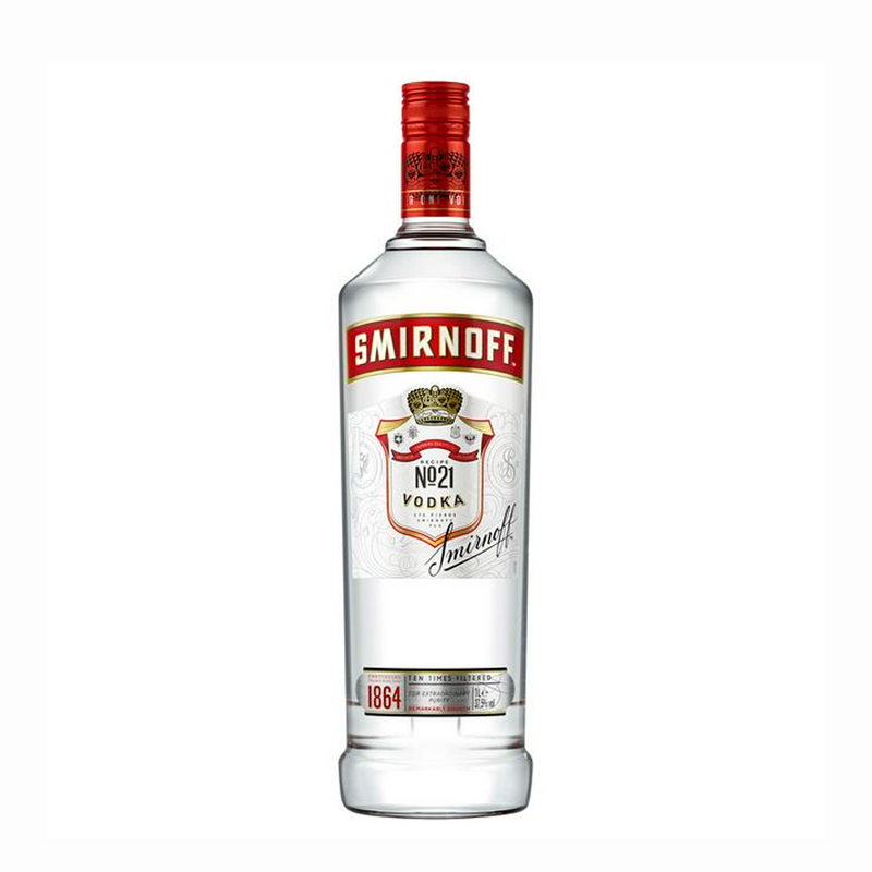 Smirnoff Red Vodka ABV 40% 1000ml (1L)