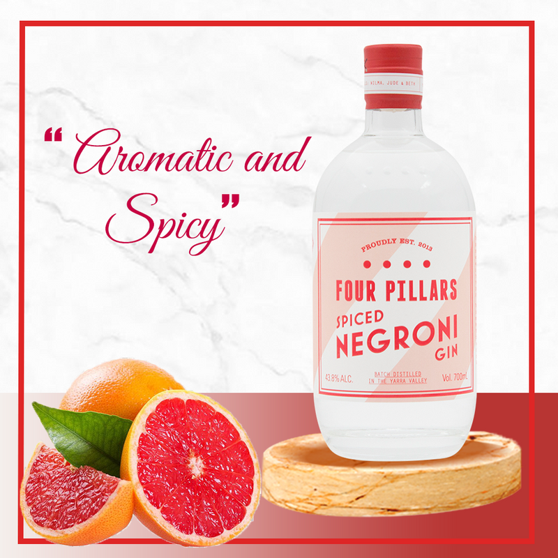 Four Pillars Spiced Negroni Gin ABV 43.8% 70cl