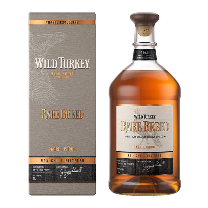 Wild Turkey Rare Breed Barrel Proof Non Chill Filter Bourbon Whisky ABV 58.4% 100cl With Gift Box