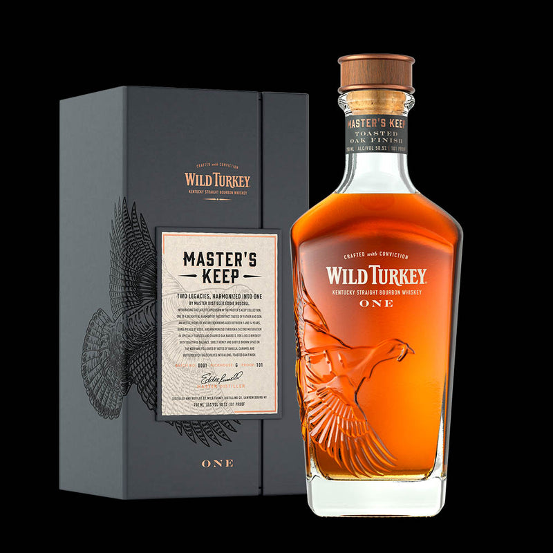 (Flash Sale - 60% off at check out) Wild Turkey 7.0 Master's Keep One 101 Proof (Bottled In 2021) ABV 50.5% 750ml with Gift Box