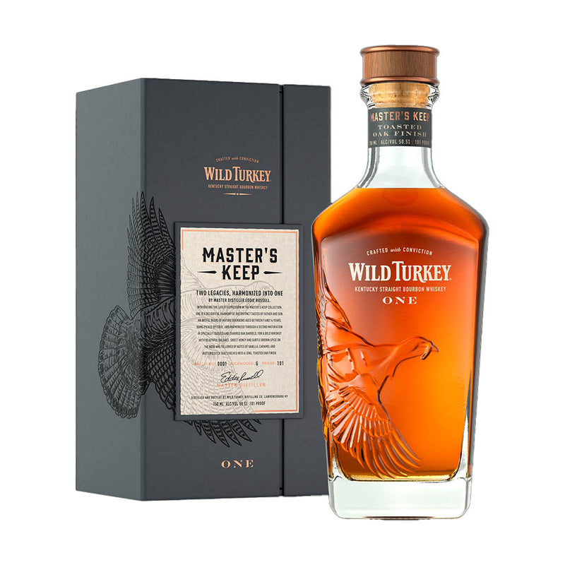 (Flash Sale - 60% off at check out) Wild Turkey 7.0 Master's Keep One 101 Proof (Bottled In 2021) ABV 50.5% 750ml with Gift Box