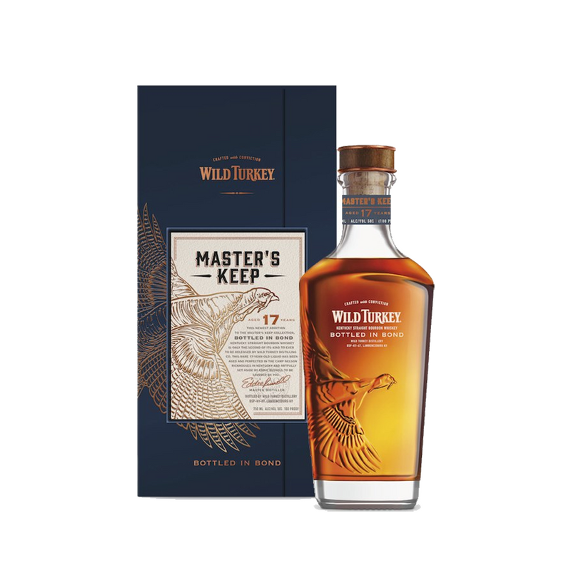 (Flash Sale - 60% off at check out) Wild Turkey 6.0 Master's Keep Bottled In Bond 17 Year Old (Bottled in 2020) 100 Proof 750ml with Gift Box