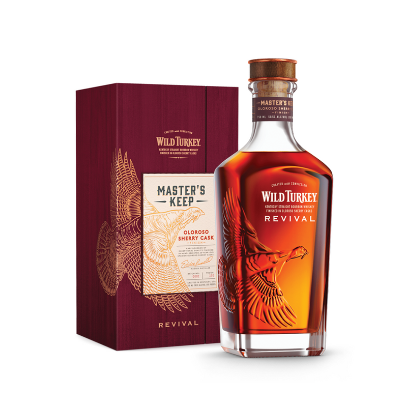 (Flash Sale - 60% off at check out) Wild Turkey 4.0 Master's Keep Revival (Bottled in 2018, aged 12 to 15 years) 101 Proof 750ml with Gift Box