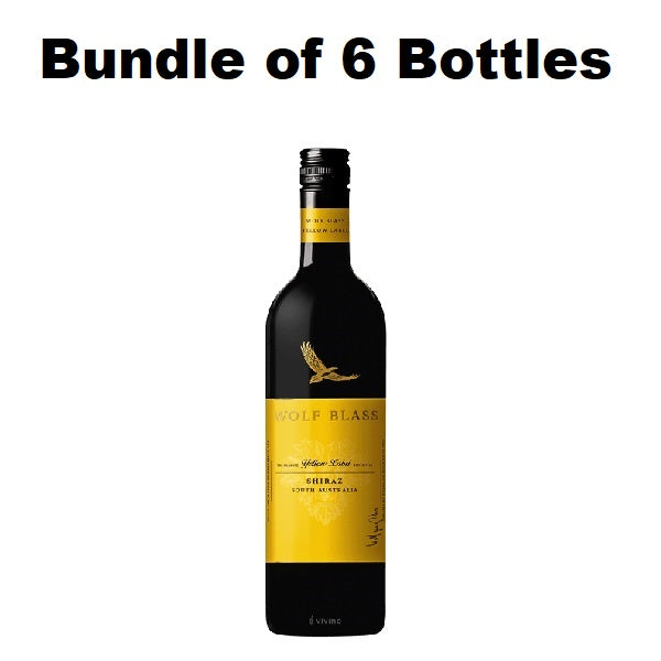 Wolf Blass Yellow Label Shiraz x 6 Bottles