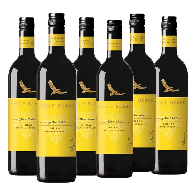 Wolf Blass Yellow Label Shiraz x 6 Bottles