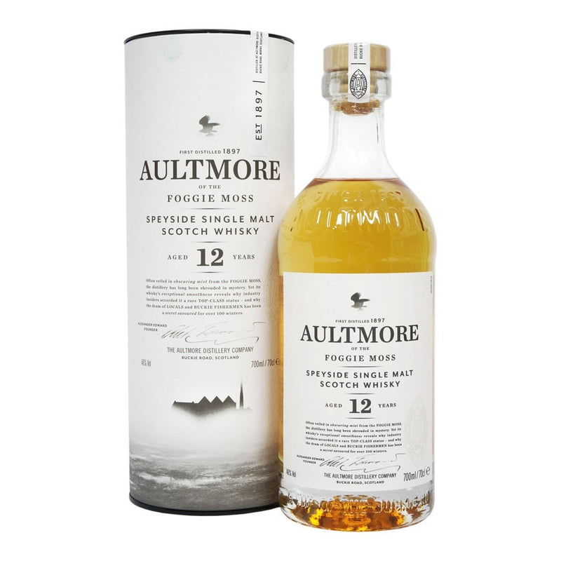 Aultmore 12 Year Old Speyside Single Malt Scotch Whisky ABV 46% 70cl With Gift Box