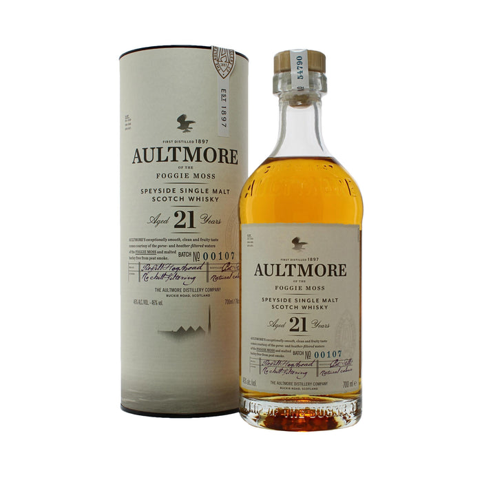 Aultmore 21 Year Old Scotch Whisky ABV 46% 70cl With Gift Box