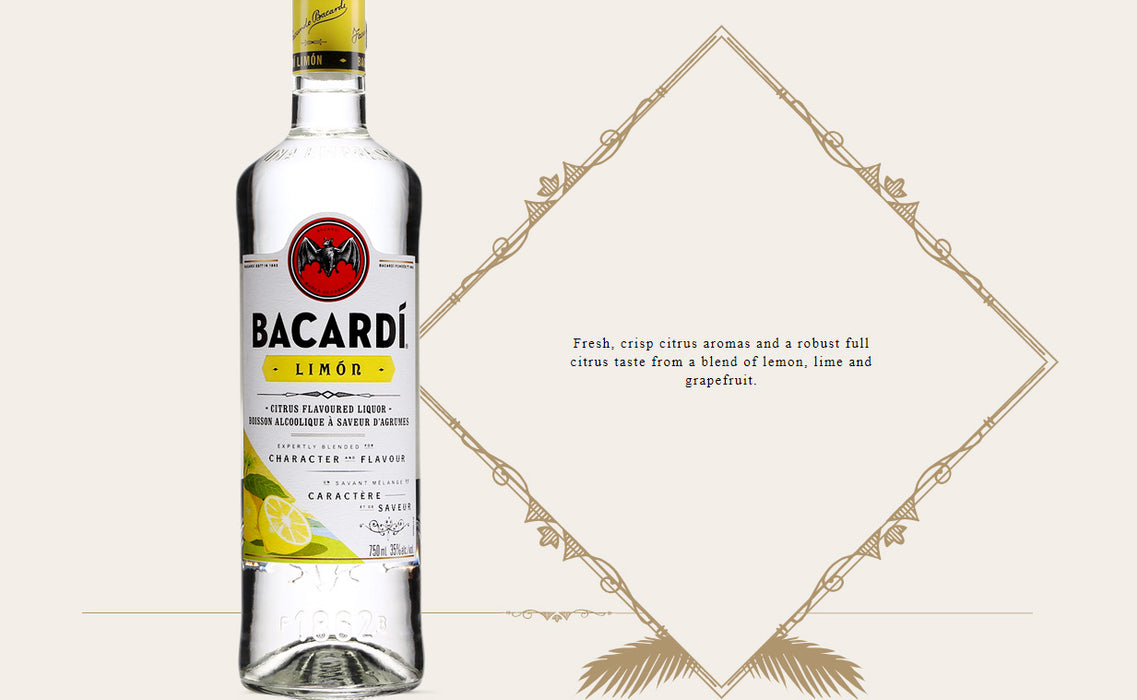 Bacardi Limon Rum ABV 35% 75cl