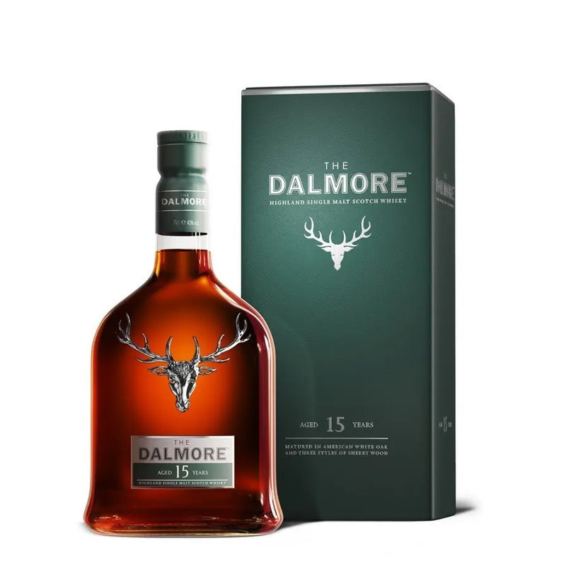 The Dalmore 15 Year Old Highland Single Malt Scotch Whisky ABV 40% 1000ml with Gift Box (1L - Box may not in good condition)
