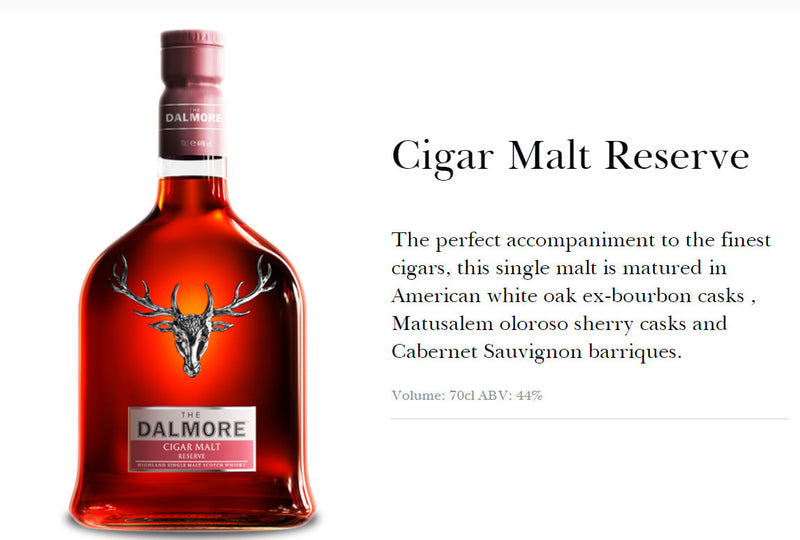 The Dalmore Cigar Malt Reserve Year Old Highland Single Malt Scotch Whisky ABV 40% 70cl (Box may not in good condition)