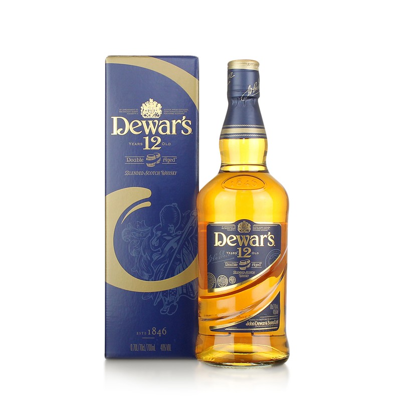 Dewar's 12 Year Old Double Aged Blended Scotch Whisky ABV 40% 1L