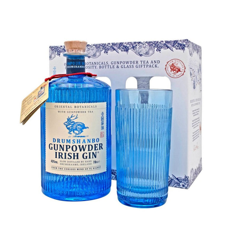 (Gift Set) Drumshanbo Gunpowder Irish Gin ABV 43% 700ml+ Glass Giftpack
