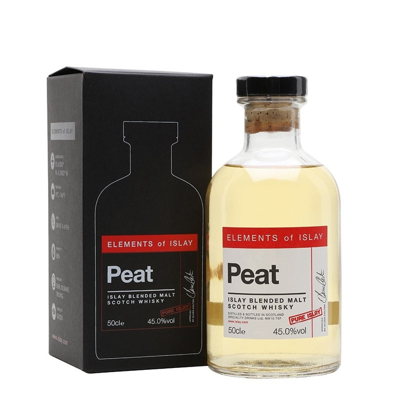 Element Of Islay Peat Pure Islay Blended Malt Scotch Whisky ABV 45% 50cl With Gift Box