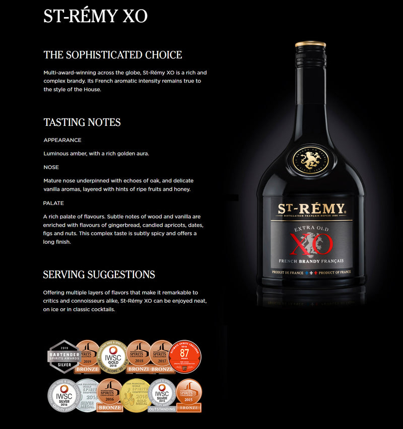 St Remy XO Cognac ABV 40% 700ml