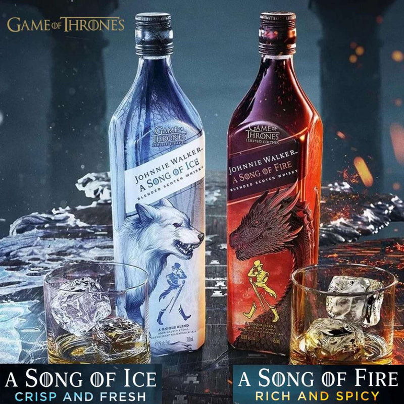 Johnnie Walker A Song Of Fire 1L + A Song of Ice 1L