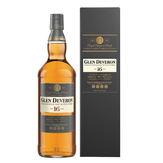 Glen Deveron 16 Year Old Highland Single Malt Scotch Whisky ABV 40% 1L