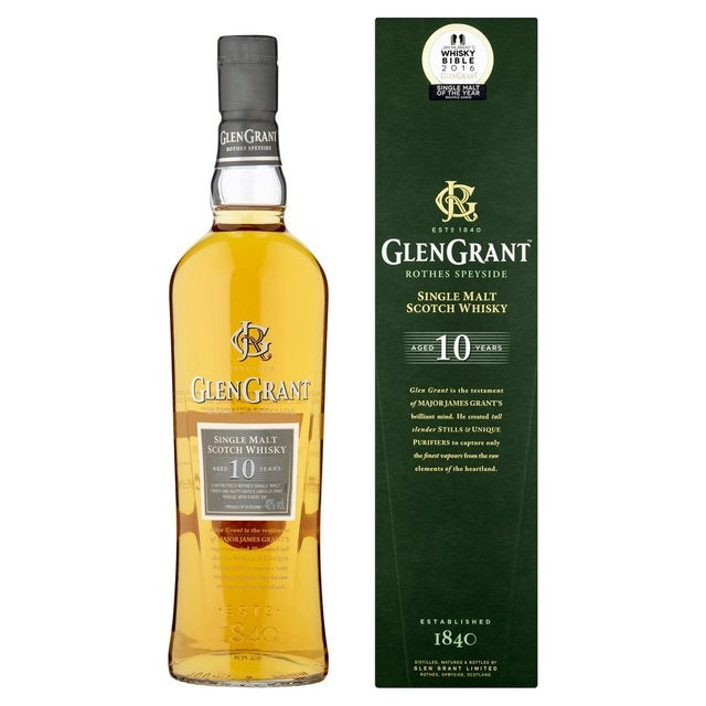 The Glen Grant 10 Year Old Speyside Single Malt Scotch Whisky ABV 40% 100cl with Gift Box