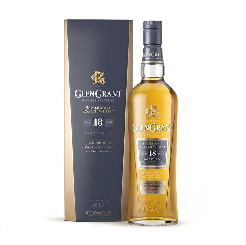 The Glen Grant 18 Year Old Speyside Single Malt Scotch Whisky ABV 40% 1L