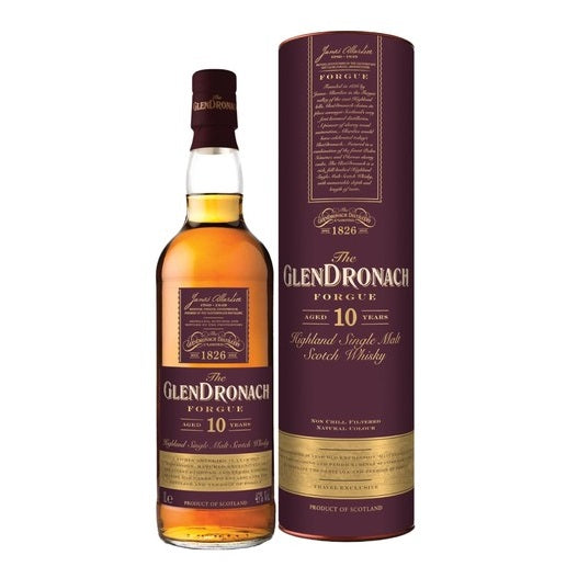 (Clearance) The Glendronach Forgue 10 Year Old Highland Single Malt Scotch Whisky ABV 43% 1000ml (1L)