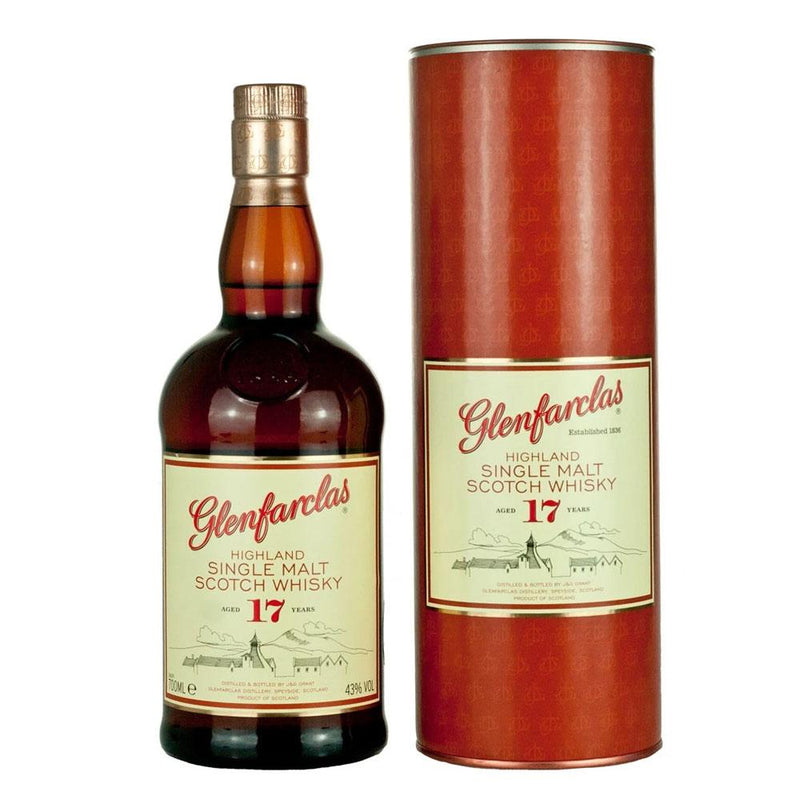 Glenfarclas 17 Year Old Highland Single Malt Scotch Whisky ABV 43% 700ml