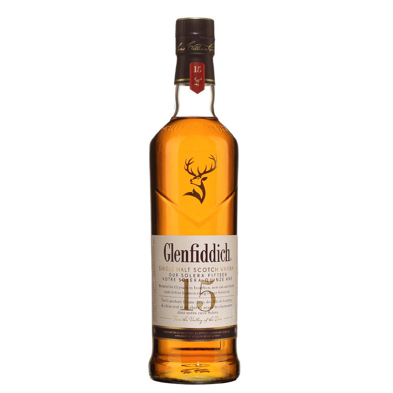 Glenfiddich 15 Year Old Speyside Single Malt Scotch Whisky ABV 40% 1L