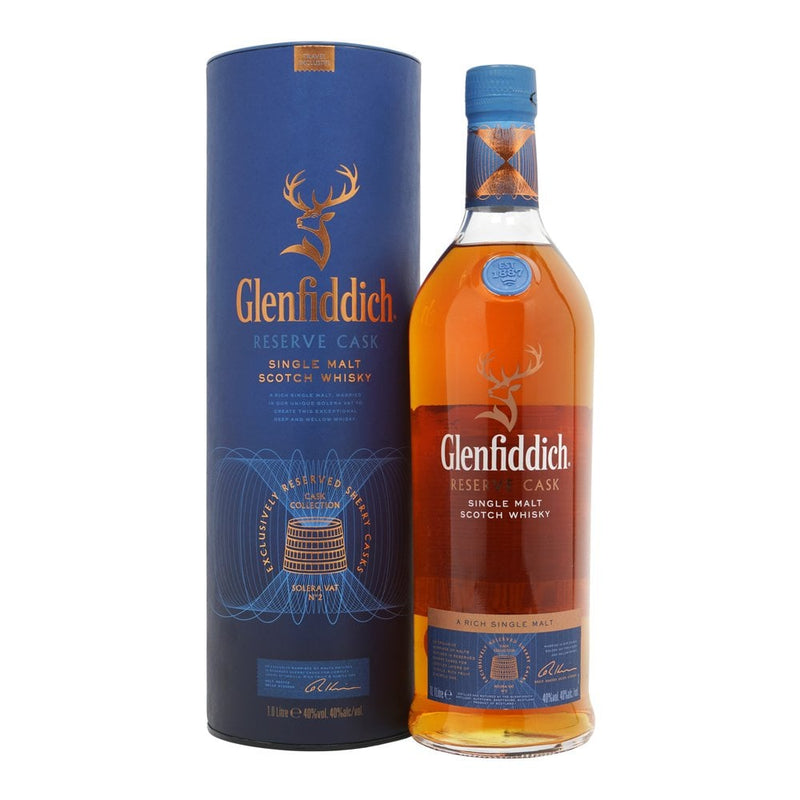 Glenfiddich Reserve Cask Speyside Single Malt Scotch Whisky ABV 40% 100cl with Gift Box