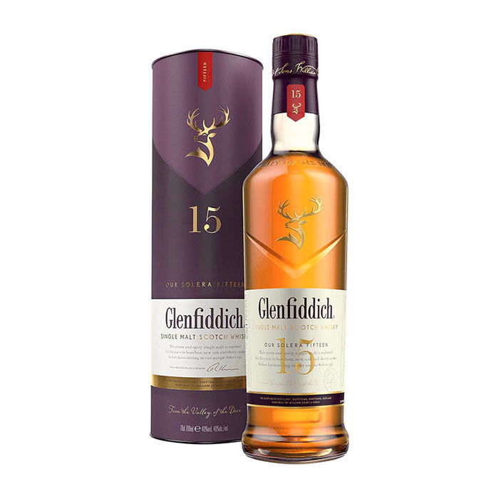 Glenfiddich 15 Year Old Speyside Single Malt Scotch Whisky ABV 40% 1L