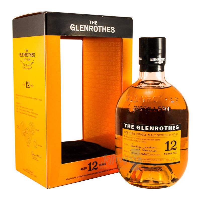 The Glenrothes 12 Year Old Speyside Single Malt Scotch Whisky ABV 40% 70cl With Gift Box