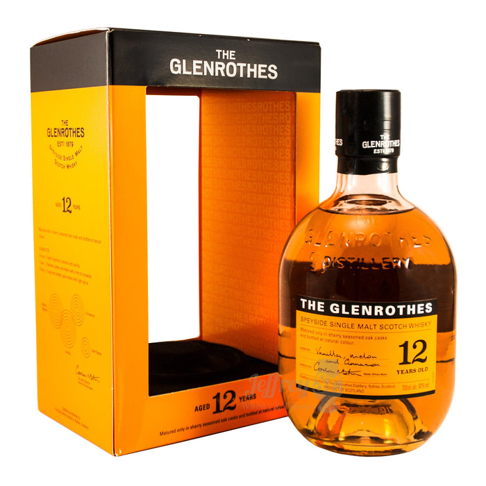 Glenrothes 12 Year Old Scotch Whisky ABV 40% 70cl With Gift Box