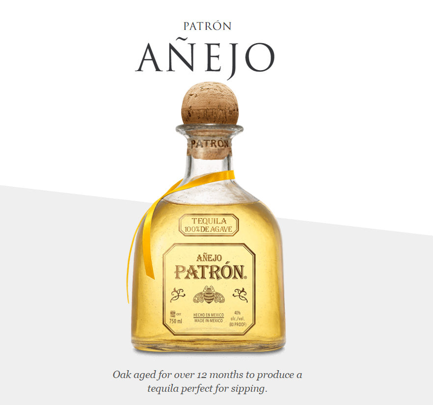 PATRÓN AÑEJO テキーラ 1L 40% Patron Anejo Tequila ABV 40% 1000ml (1L) — The Liquor Shop Singapore
