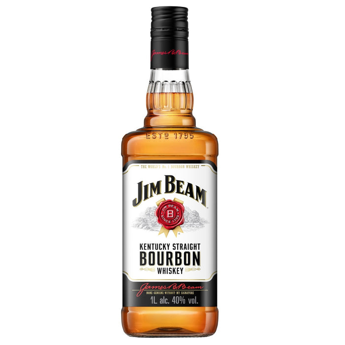 Jim Beam White Label Bourbon Whisky 1L