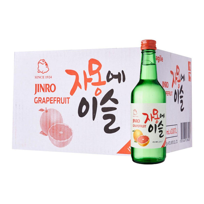 Jinro Grapefruit Korean Soju - 20 x 360ml bottle