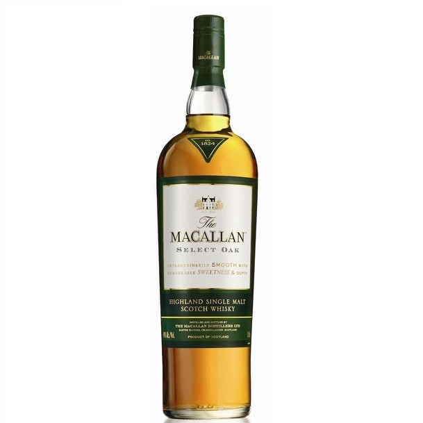 The Macallan Select Oak 1L (Box and Label a Little Scratch) Highland Single Malt Scotch Whisky ABV 40% 100cl with Gift Box