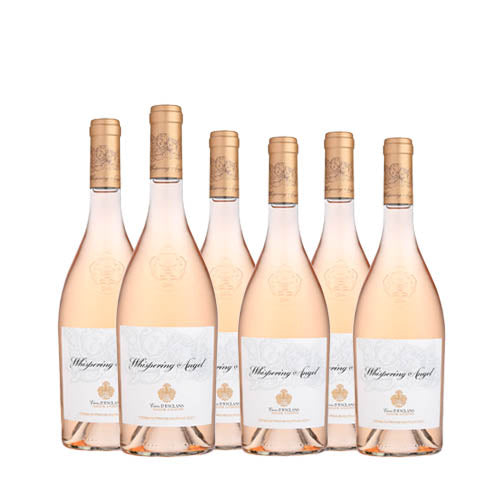 Bundle of 6 : Chateau D'Esclans Whispering Angel Cotes de Provence Rose Wine 750ml
