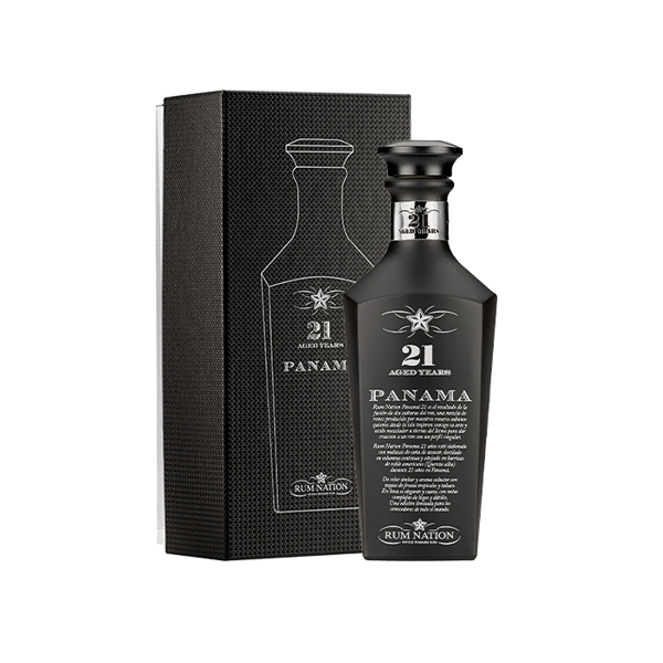 Rum Nation Panama 21 Year Old Black Decanter 70cl
